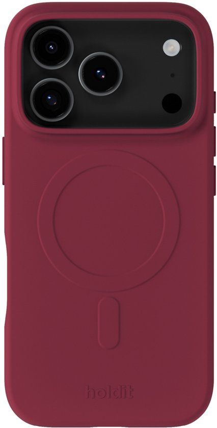 Holdit Soft MagSafe Case geschikt voor iPhone 17 Pro Max - Red Velvet