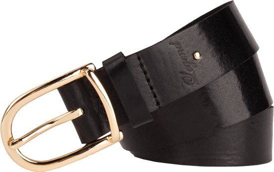 Legend Dames - Leren riem - Zwart - 95cm