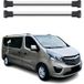 OMAC Porte-bagages pour Opel Vivaro B 2014-2019, aluminium, 3 barres, argent