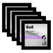 Americanflat fotolijst 5-pack 15 x 15 cm - dunne lijst - zwart