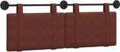 vidaXL - Hangend hoofdbord - Glanzend - Bruin - Antiek - PU