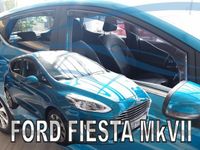 Heko Zijwindschermen geschikt voor Ford Fiesta 5-drs 2017- V + A Ramen Smoke Zwart