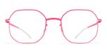 Mykita Cat Lunettes de vue unisexe rose géométrique 49mm