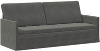vidaXL 3-zits bank Donkergrijs 190 x 81 x 82 cm Corduroy stof