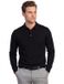 Thomas Maine Modern Fit Poloshirt lange mouw zwart