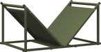 Porte-bûches 70x43x34,5 cm acier laminé à froid vert olive