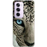 Oppo Siliconen hoesje - Compatibel met Oppo Reno 12 Pro - ontwerp oeil de leopard