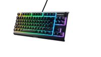 SteelSeries Apex 3 TKL - RGB-gamingtoetsenbord - Compact TKL-toetsenbord voor e-sports - 8-zone RGB-verlichting - Engels QWERTY Layout