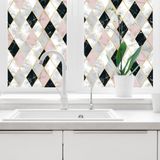 Ambiance Sticker Privacy raamfolie - Chique diamantpatroon - Zelfklevend - Vinyl - 40x100cm