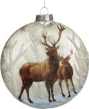 Goodwill - Kersthanger - glas - crème - B13,5 x L2 x H13,5 cm