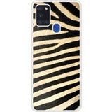 Samsung Galaxy A21S Zebre Verstevigd hoesje met sublimatie bedrukking