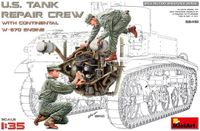 MiniArt 35461 U.S. Tank Repair Crew w/Continental W-670 Engine Plastic - 1:35