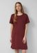s.Oliver - Jersey jurk met zijsplitten - Bordeaux - Dames - Maat 40