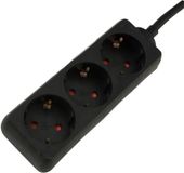 UNITEC 44533 tafelstopcontact, 3-voudig, 5 m, H05VV-F 3G1.5 mm², zwart