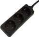 UNITEC 44533 tafelstopcontact, 3-voudig, 5 m, H05VV-F 3G1.5 mm², zwart