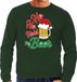 Bellatio Decorations Shoppartners Bv Grote maten Ho ho hold my beer foute Kerst sweater / Kerst trui groen voor heren - Kerstkleding / Christmas outfit XXXXL