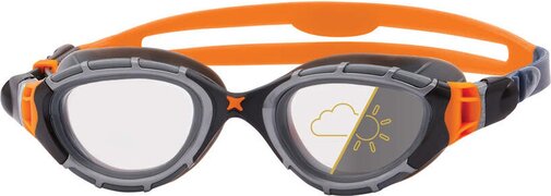 Zoggs Predator Flex Reactor Zwembril Grey Orange Reactor Smoke Regular Fit