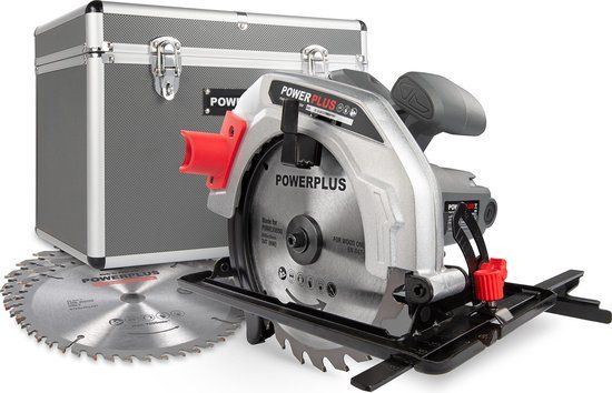 Powerplus POWESET4 Elektrische Cirkelzaag - 1200W - 185mm - Incl. 4 Zaagbladen
