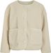 VILA VILILLI L/S TEDDY JACKET/PB Dames Gewatteerde jas Polyester 100% Ecru Maat 42