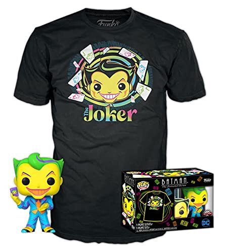 Funko POP & TEE: DC- Joker (BKLT)- Large