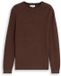 Tom Tailor - Gebreide trui van katoen - Maat S - mouline camel navy