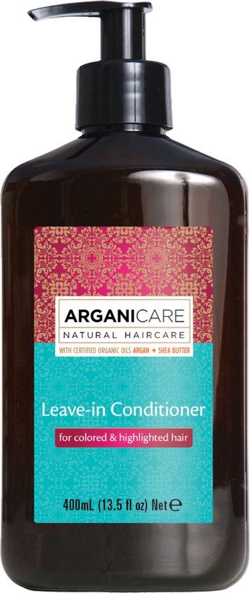 Arganicare Leave In Conditioner For Colored & Highlighted Hair - Argan & Shea Butter 400 Ml