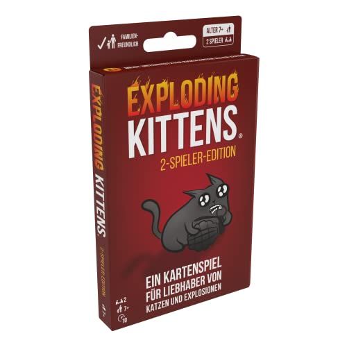 Exploding Kittens Asmodee 2-speler-editie - Kaartspel - 2 spelers - Vanaf 7 jaar - Duits