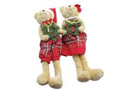 PARTENOPE M. Scottish groen/rode teddybeer 44 cm