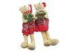 PARTENOPE M. Scottish groen/rode teddybeer 44 cm