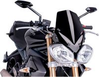 Puig Carenabris New Generation Sport Triumph Speed Triple & Street Triple/R Windsreen Zwart