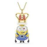 Swarovski Minions King Bob hanger, Pavé, Meerkleurig, Goudkleurige toplaag