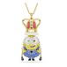 Swarovski Minions King Bob hanger, Pavé, Meerkleurig, Goudkleurige toplaag