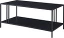 en.casa Salontafel Kumlinge metaal 47x110x55 cm zwart