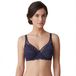 Selene Mariluz Damesbeha met baleinen, Navy Blauw, 110C