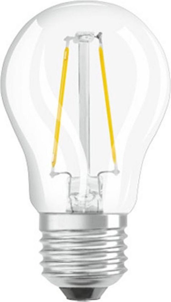 Osram LED (monochrome) EEC A++ (A++ - E) E27 Arbitrary 1.5 W = 15 W Warm white (Ø x L) 45 mm x 77 mm 1 pc(s)