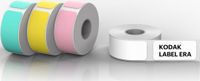 Kodak Label Era - Set van 12 rollen zelfklevend papier (9 wit, 1 roze, 1 groen, 1 geel) voor M50-printer