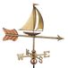 Good Directions 8803PR Cottage zeilboot windwijzer, gepolijst koper met dakmontage, puur koper