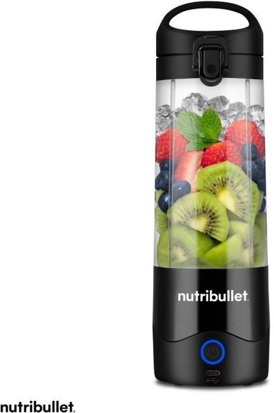 NutriBullet Draagbare blender NBP003B - 100 W - 0,475 L - BPA-vrij - Zwart
