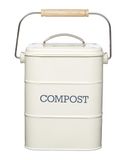 Kitchen Craft Living Nostalgia 3L Beige Metal Compost Bin