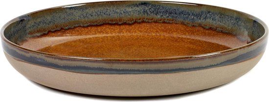 Serax Sergio Herman Surface Rusty Brown Serveerschaal - 32cm - Keramiek - Bruin