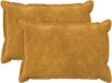 vidaXL - Kussensloop - 2 stuks - HOUTEN - Geel - 50 x 70 cm - Katoensatijn