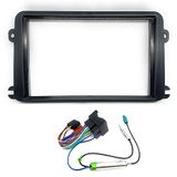Radio Sound-way Radio paneel kit 2-dinbevesitigingskitVoorpaneel Frame Geschikt voor VW Volkswagen, Seat, Skoda