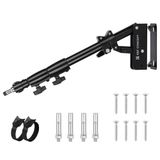 K&F CONCEPT Metalen wandmontage, driehoekige boomarm, 51-100 cm, heavy duty, 180° rotatie, wandmontage, voor fotografie, streaming, video, met 3/8 inch 1/4 inch schroefdraad, universele adapter, 10 kg