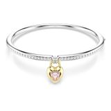 Swarovski Idyllia armband, Verschillende slijpvormen, Hart, Roze, Gemengde metaalafwerking