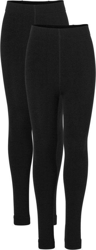 Heatkeeper 2-Pack Thermobroek Kinderen 116 Zwart