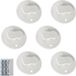 Merkloos Douchegordijn Clips - Waterkering Houder - Badkamer Droog - Zelfklevend Bevestigen - 6 Stuks - Wit