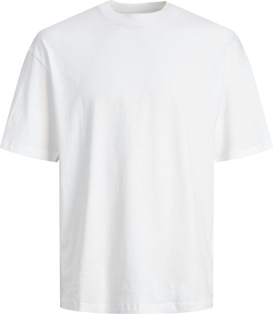 JACK & JONES PLUS SIZE JACK&JONES JJEBRADLEY TEE SS NOOS PLS Heren T-shirts EU5XL US3XL Wit Katoen Regular Fit
