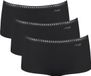 Sloggi Women GO Crush Short (3-pack) - dames boxer - zwart