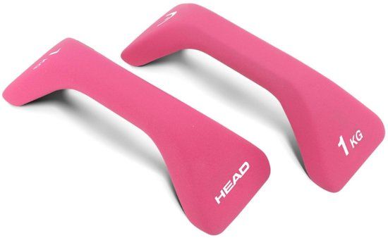 HEAD Push Up Bars - Opdruksteunen - Dumbells 1 kg - Gewichten Set - 2 in 1 - Roze