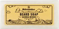 Störtebekker® Premium Vaste Baardzeep Sandelhout - Vegan Beard Soap Heren - Reinigt & Verzorgt de Huid onder je Baard - Rijke Schuimvorming - Handgemaakt in Nederland - Zonder Parabenen & Sulfaten - Plasticvrij - 80g